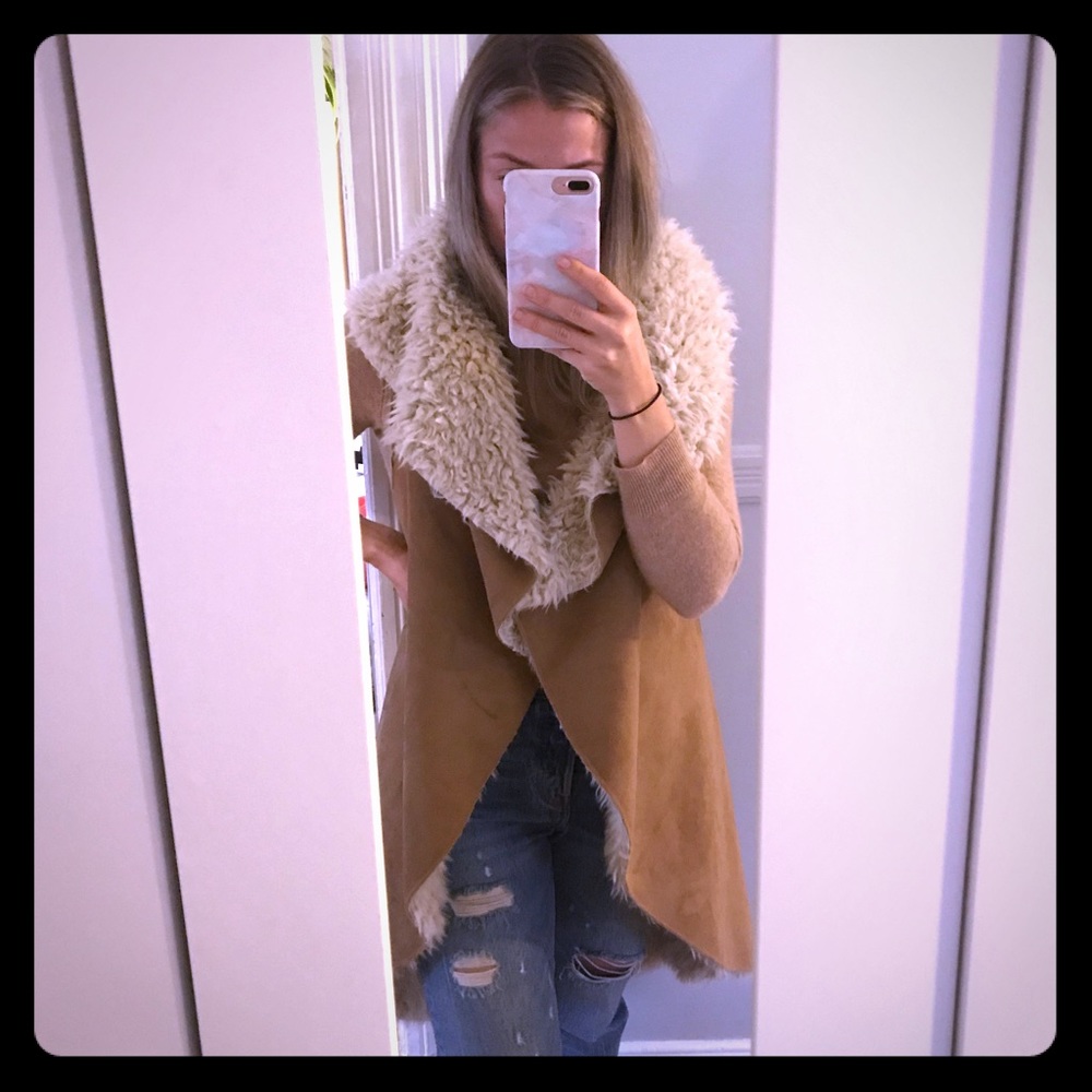 Shearling Vest Long